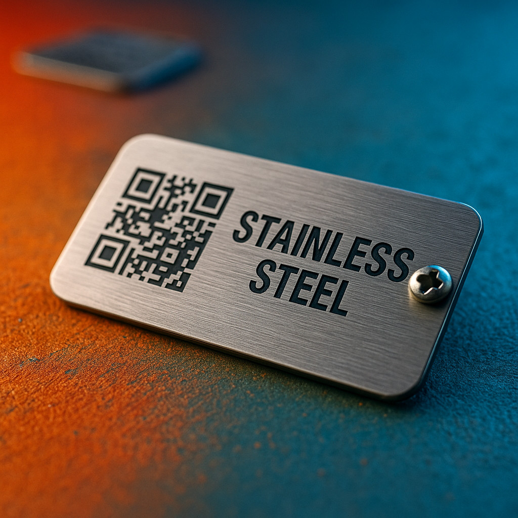 Stainless Steel QR Tags product image