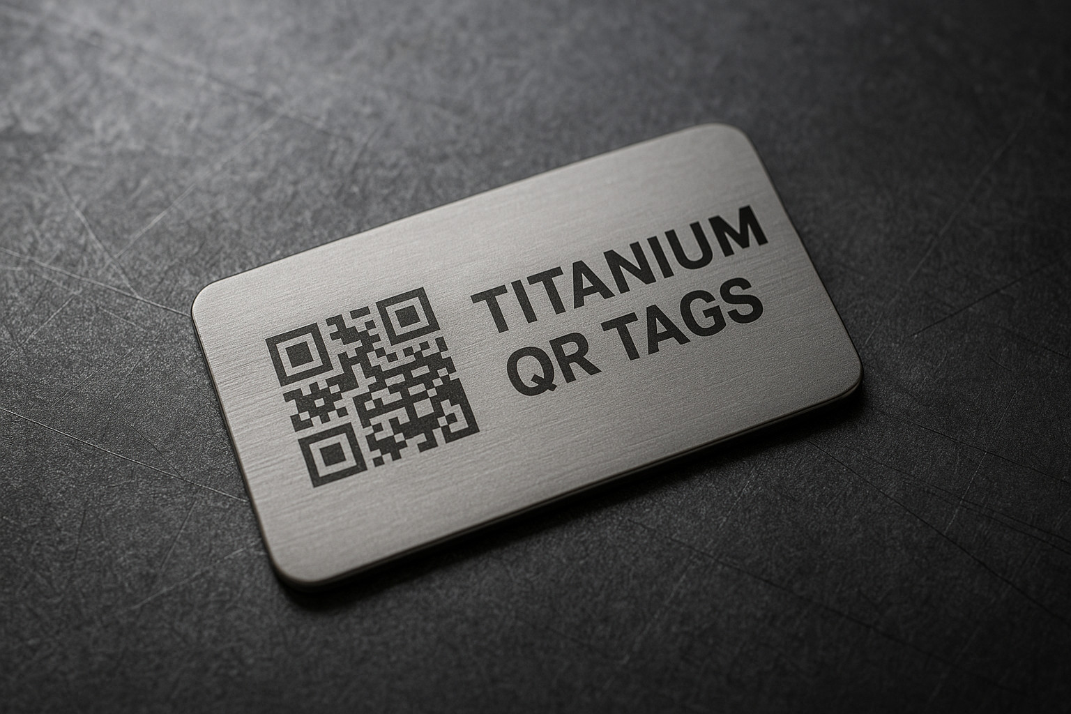 Titanium QR Tags product image